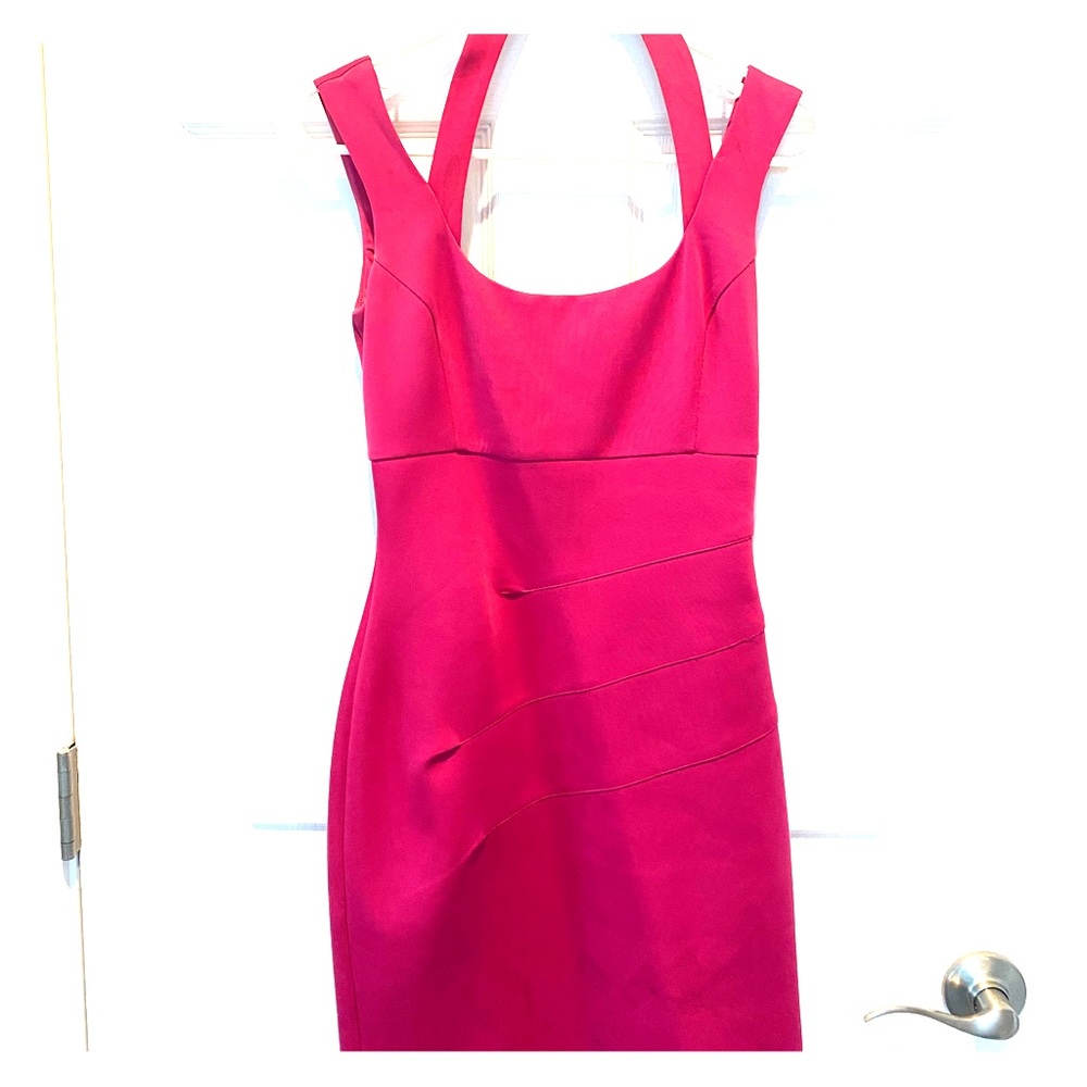Hot pink Guess halter dress